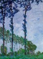 Poplars Effet du vent Claude Monet Forêt